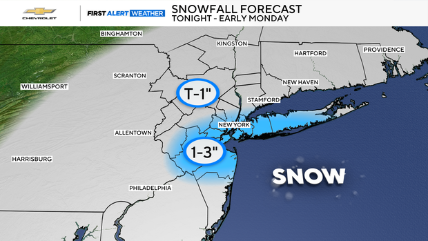 Snow returns to NYC area Sunday. Maps show how much to expect and when.