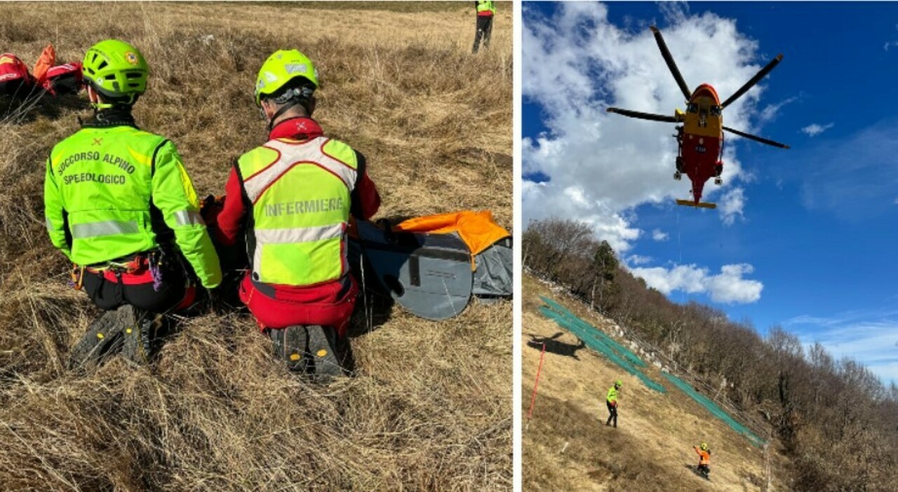 Parapendio precipita in fase di decollo: ferito il pilota dopo una ...