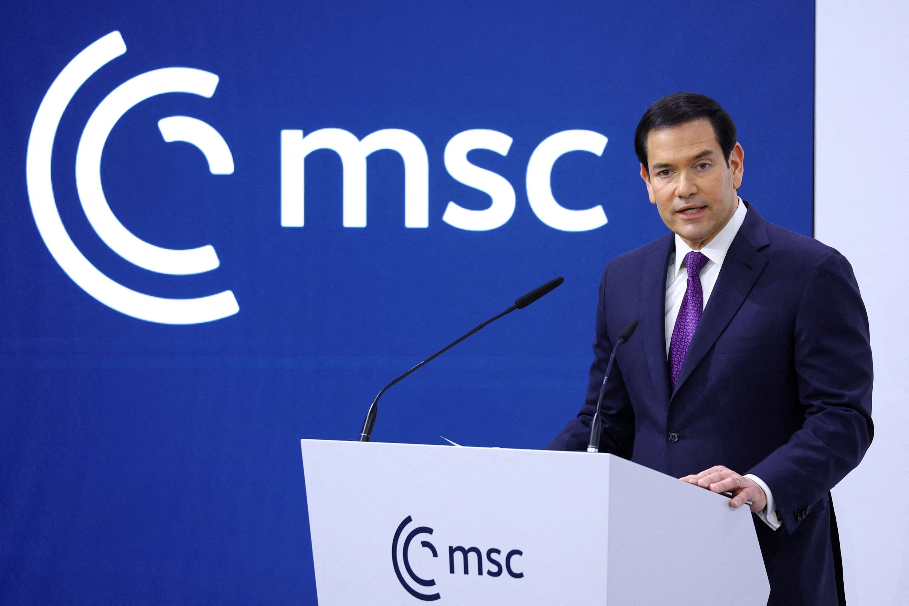 Rubio delivers blunt, conciliatory speech to Western leaders in Munich