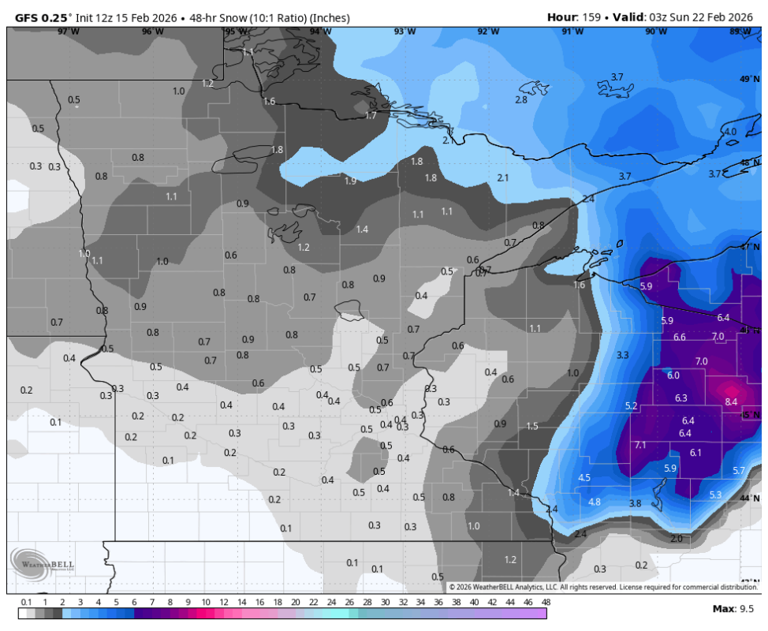 Heavy snow on track to hit Minnesota midweek, followed by a late-week ...