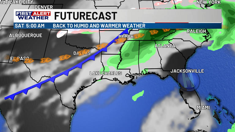 First alert forecast: Much calmer weather for Mardi Gras, humidity ...