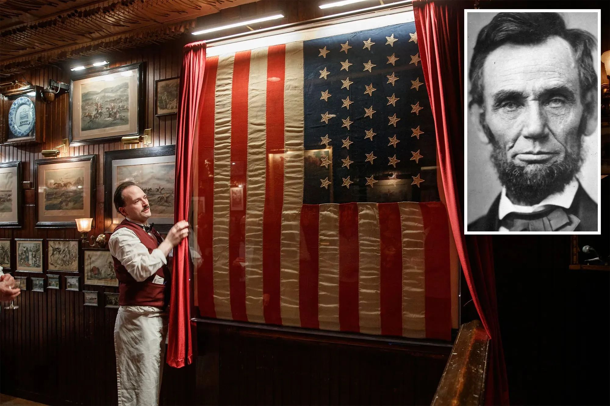 $525K flag that covered Abraham Lincoln’s casket finds home — in NYC ...
