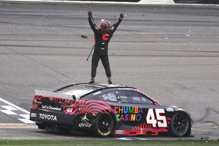 Last-lap scramble left 23XI Racing celebrating first Daytona 500 victory