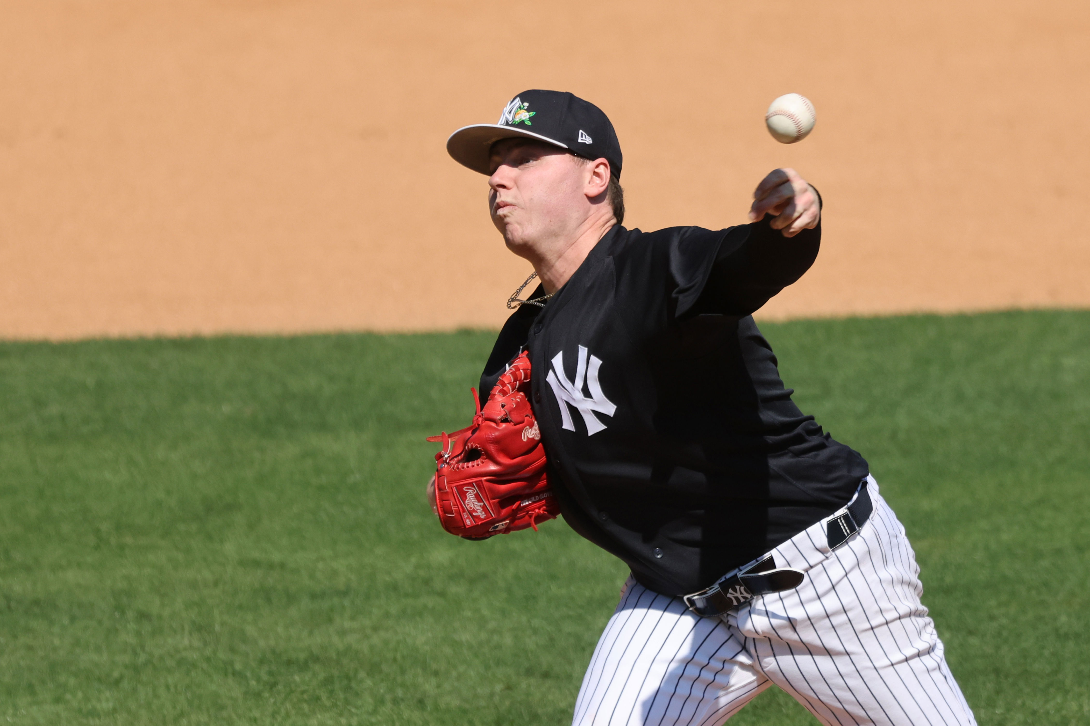 Yankees’ Ryan Weathers flashes heat in first live batting practice ...