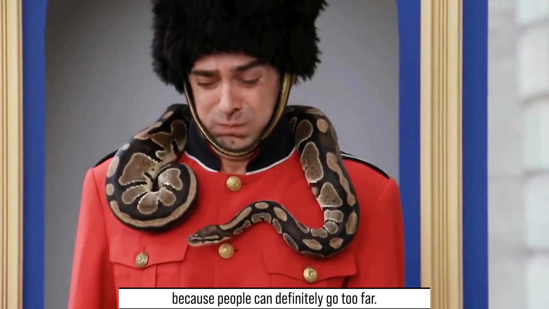 People being rude towards royal guards