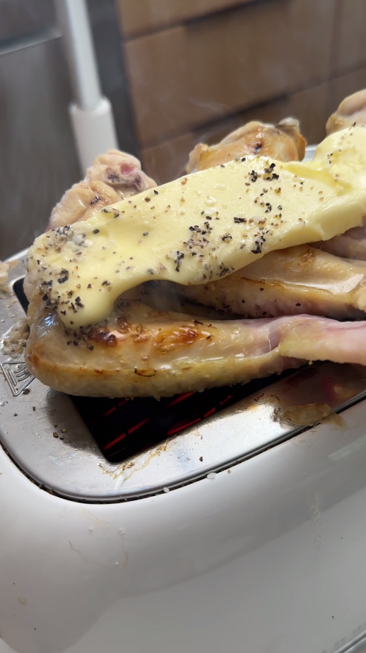 You will not believe how these wings were cooked