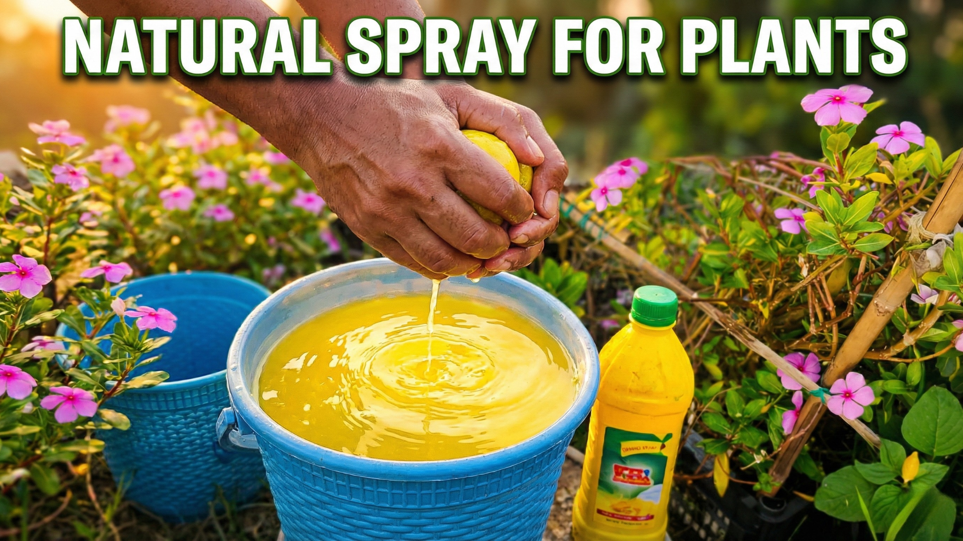 Powerful garden spray made from everyday kitchen ingredients