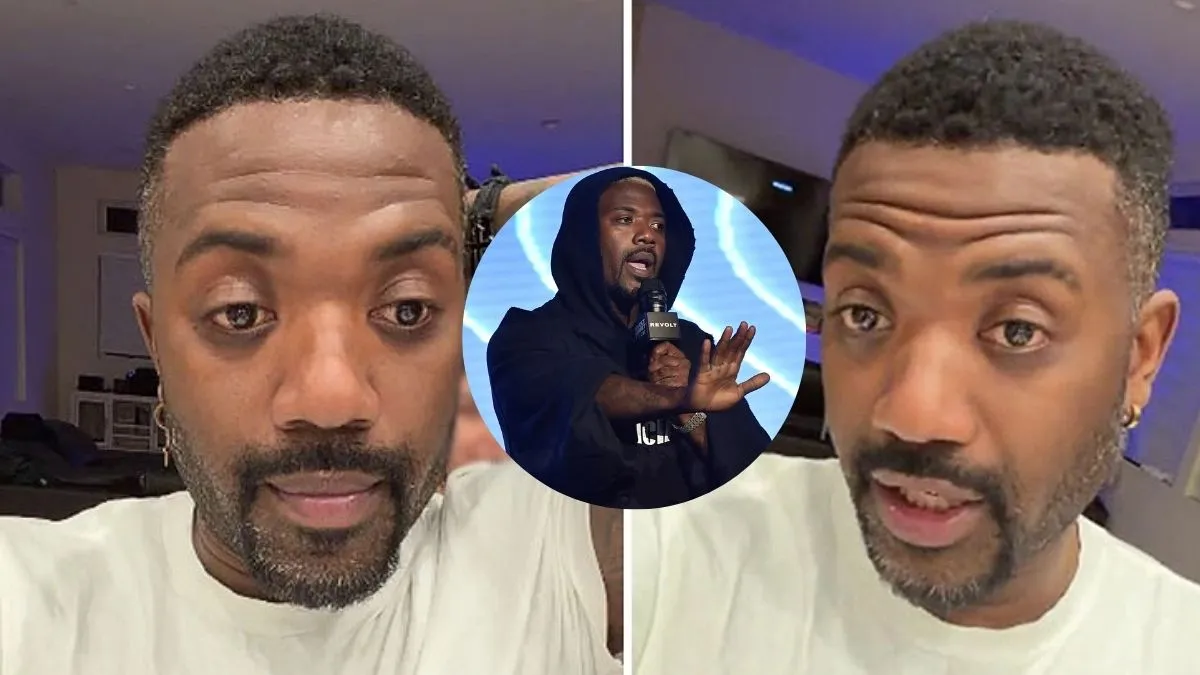 Ray J’s bloodshot eye and chest patch during Valentine’s Day ...