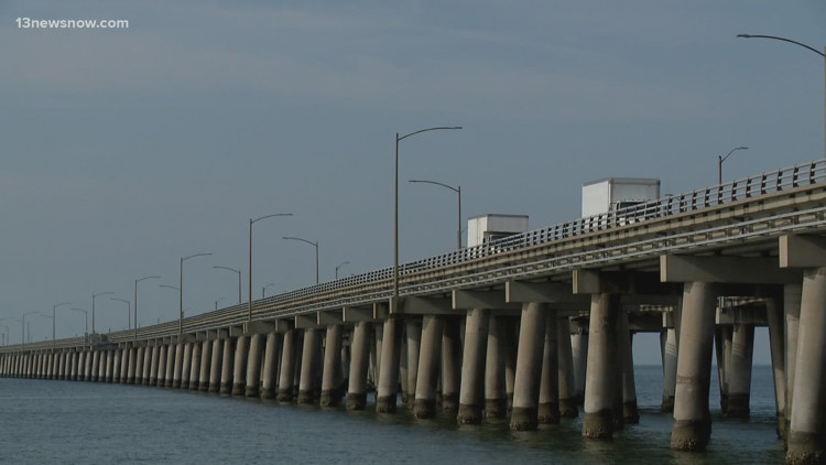 At least 15 tractor-trailers have gone off the Chesapeake Bay Bridge ...