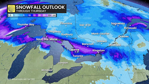 Snowy, icy winter storm targets southern Ontario