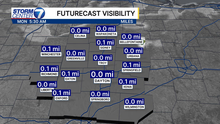 Dense fog expected tonight into Monday morning