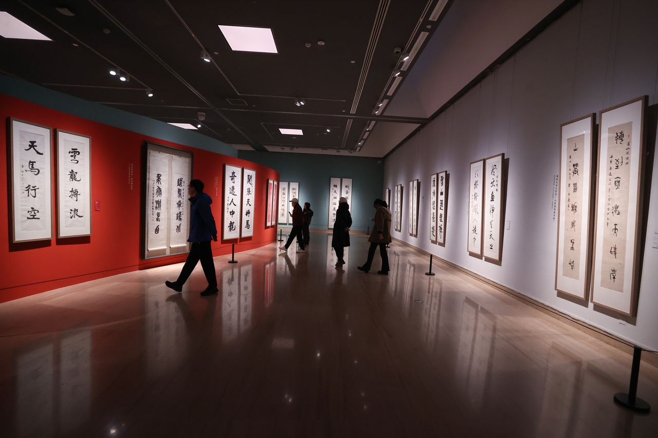 北京：中国美术馆新春大展举行