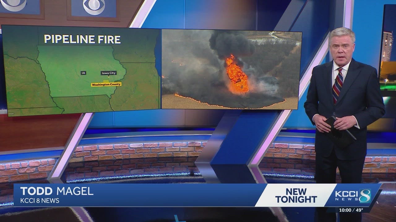 Flames soar after pipeline explosion in southeast Iowa; company says no ...