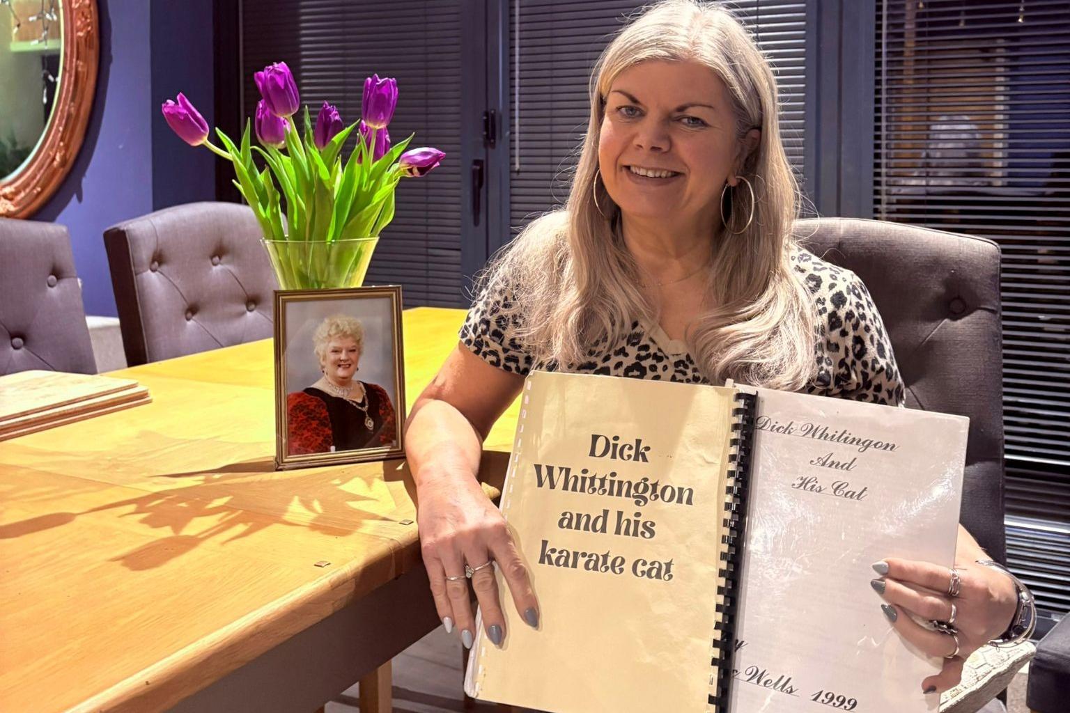 Author reprises panto role after discovering long-lost script she wrote ...