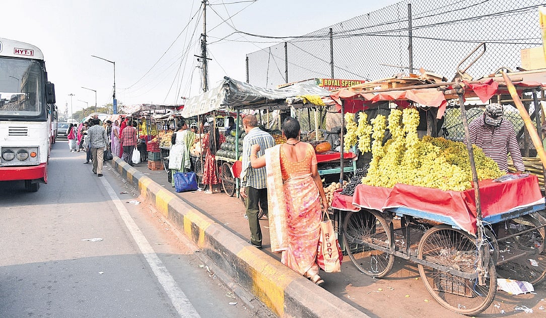 Encroachments return to Hyderabad footpaths as enforcement drives lose ...