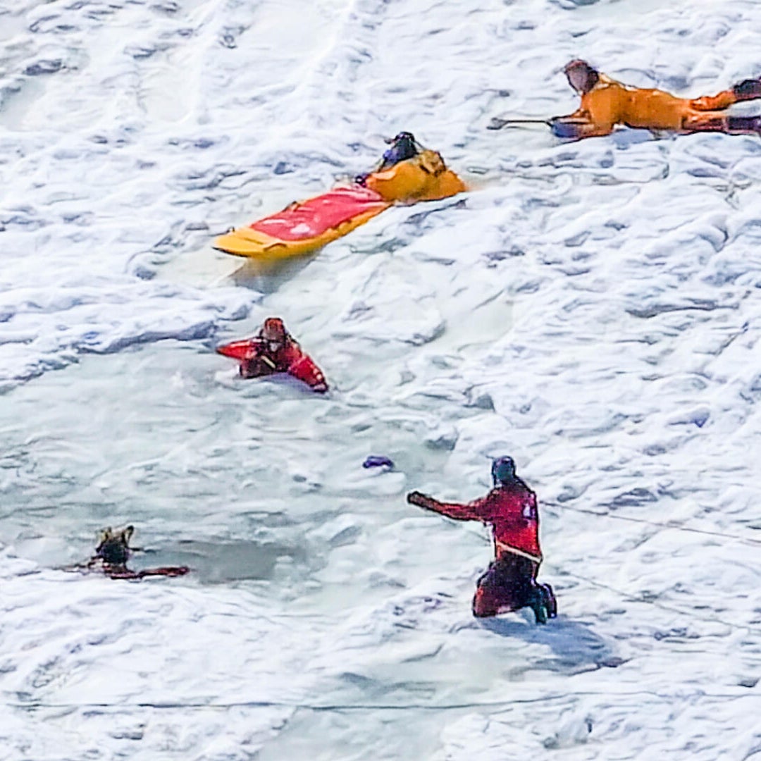 Woman dead, husband still missing after falling through ice in Eastham