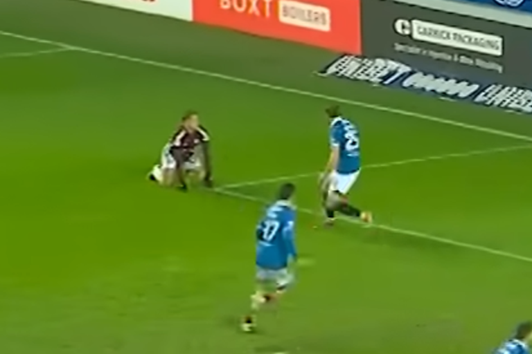 Watch Rangers star Tuur Rommens lord it over Hearts rival after penalty ...