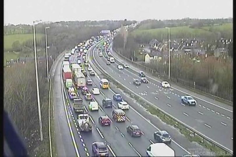 Two boys seriously hurt in M6 crash as police hunt HGV driver