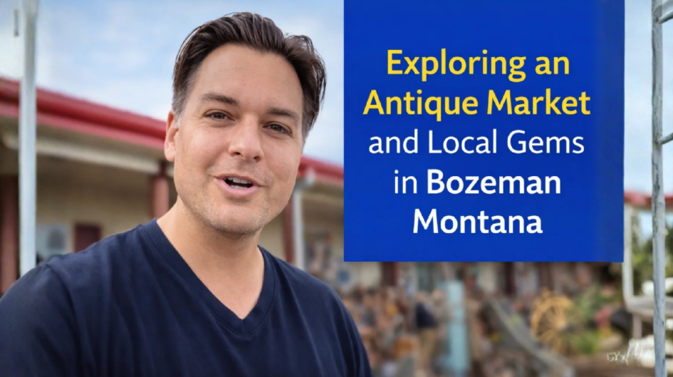 Exploring an antique market and local gems in Bozeman Montana