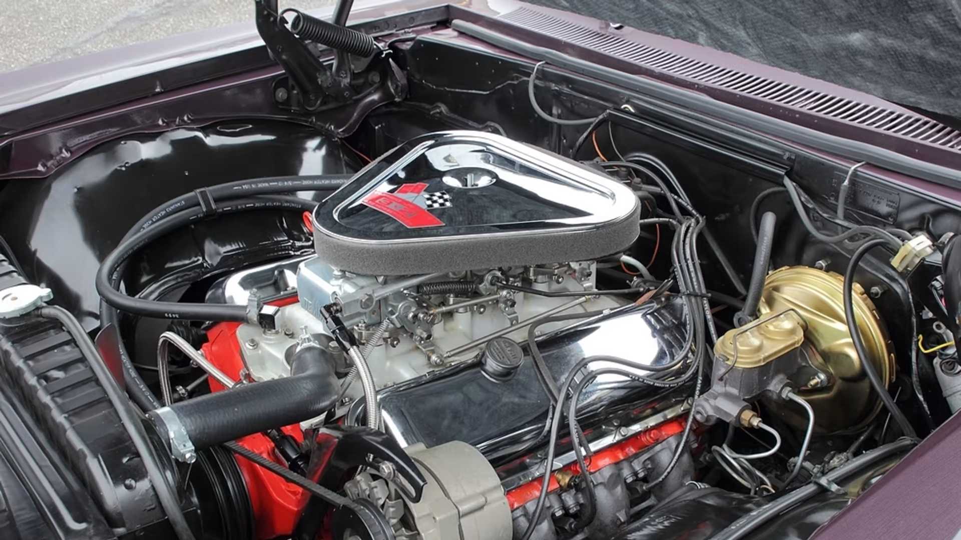 black 1967 Chevrolet Impala SS 427 engine