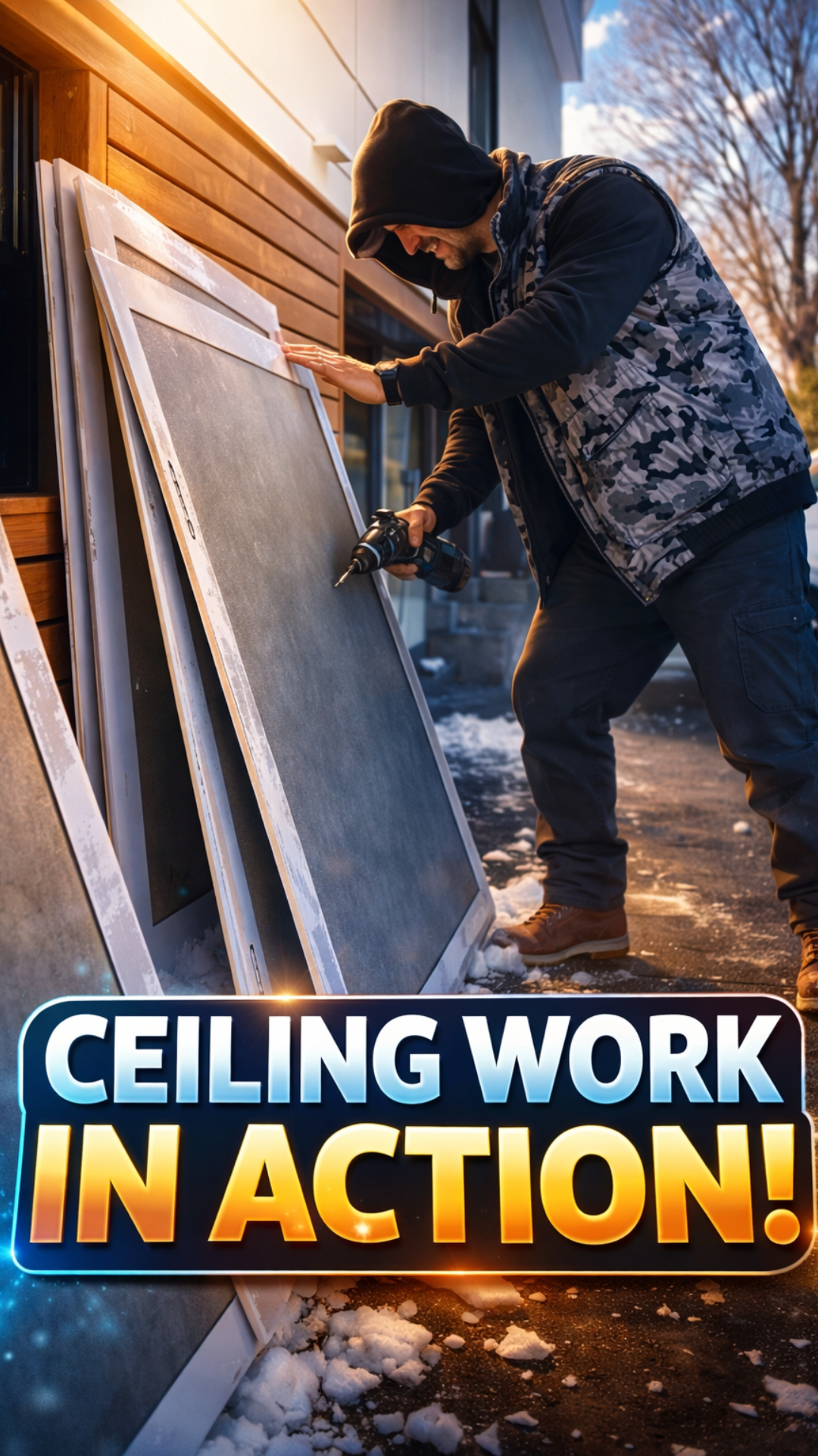 Ceiling installation in action: the process revealed