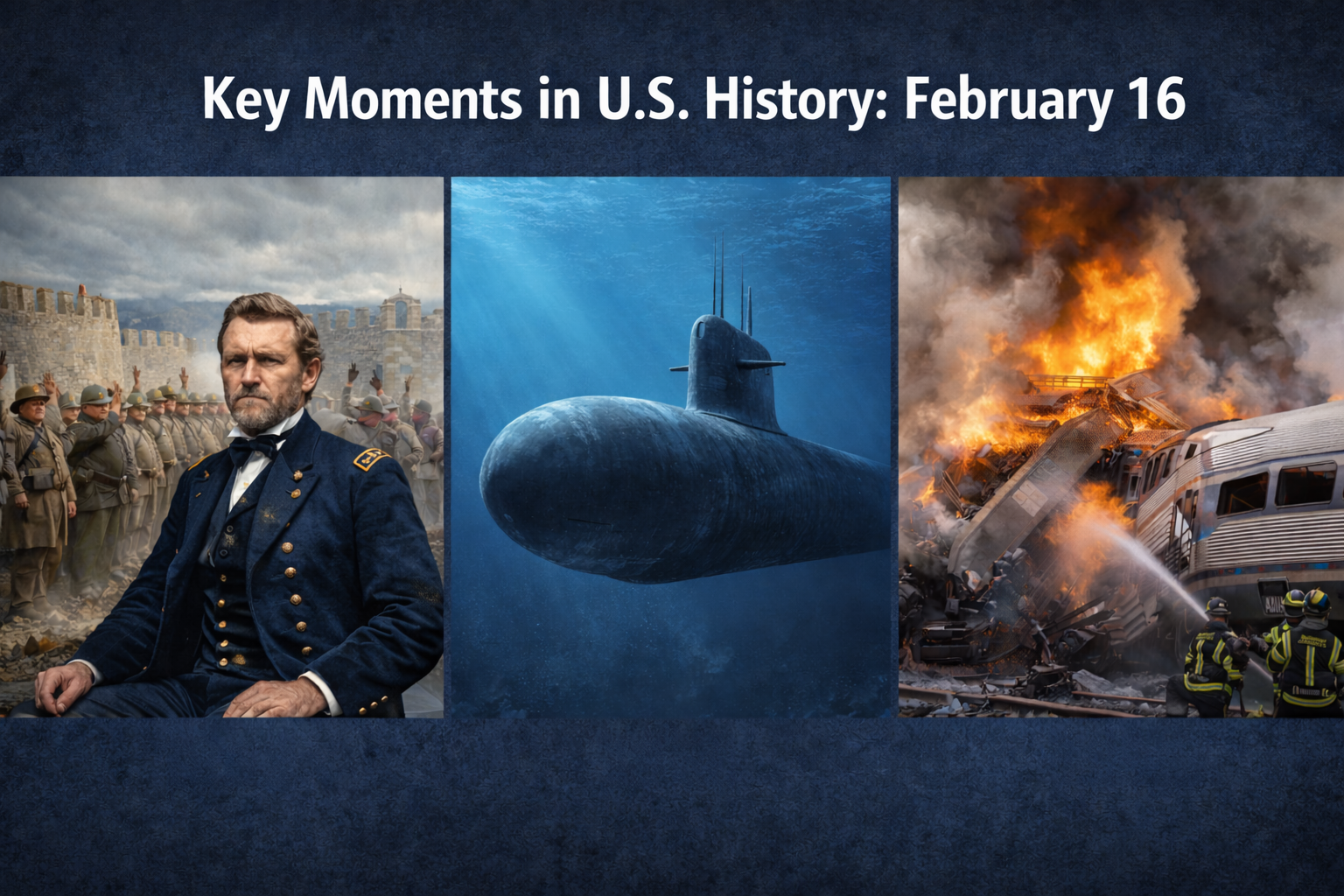 Today in US history on February 16: Grant’s victory, USS Triton voyage ...
