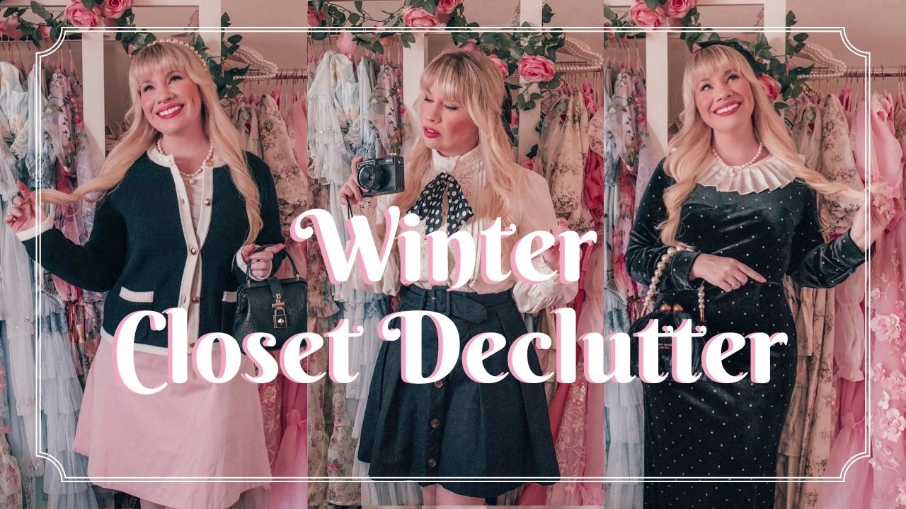 Winter closet declutter: tops, skirts and dresses wardrobe clean out