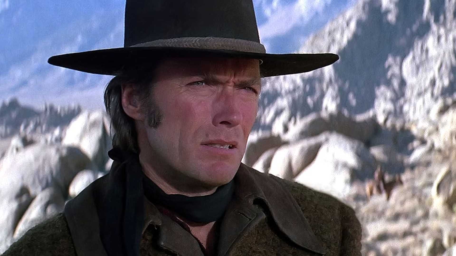 Clint Eastwood squints angrily in Joe Kidd