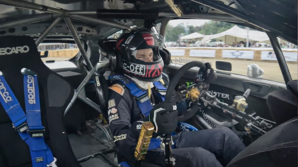 Driving Ken Block’s legendary RX43 at Festival of Speed