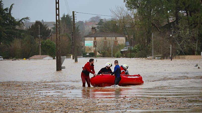 Floods in western France leave two dead and 81 departments on alert
