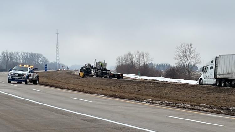 One person injured in Waterville semi rollover that caused salt spill ...