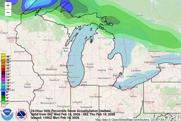 How much snow will Michigan winter storm bring? Up to 8 inches