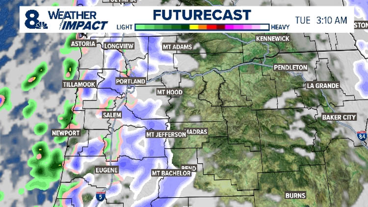 Weather impact alert | Cascades get snow, but Portland stays about freezing
