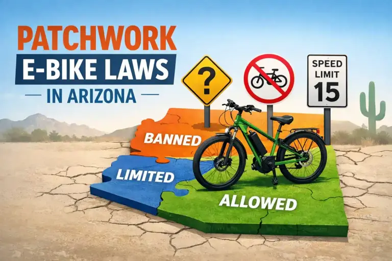 Arizona e-bike laws vary by city - riders face confusing patchwork rules