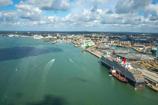 Cargo ship catches fire en route to Southampton