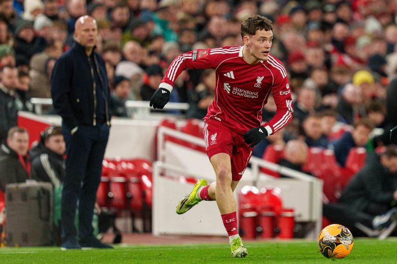 Florian Wirtz playing for Liverpool