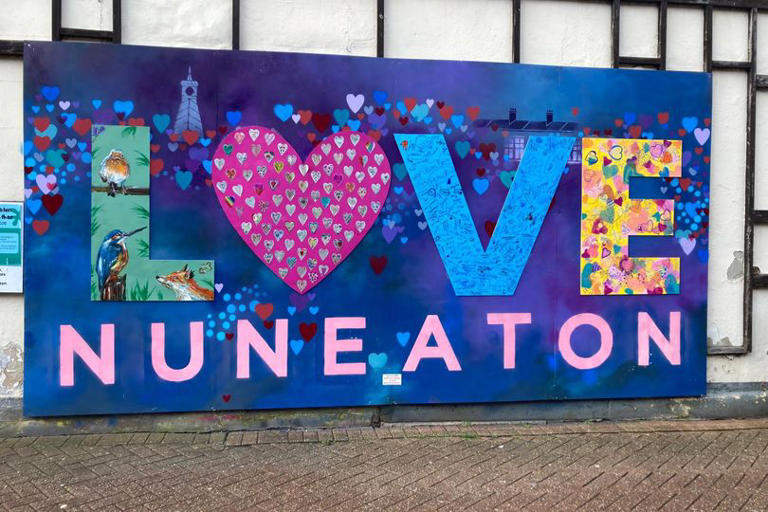 The sweet meaning behind the new mural in Nuneaton town centre