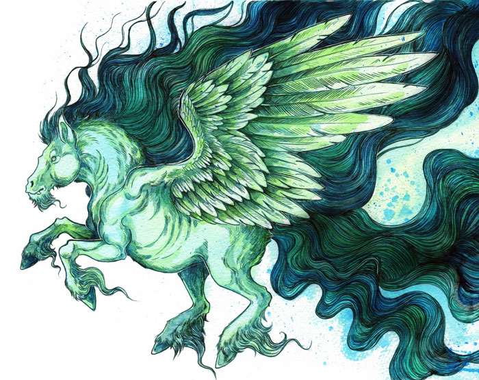 I spent 4 years illustrating forgotten creatures from Welsh folklore ...