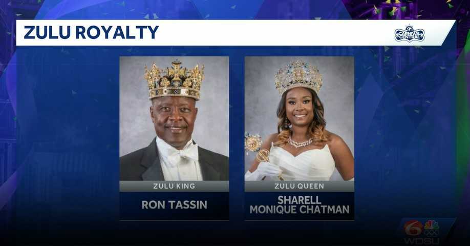 Watch: Zulu king and queen make Lundi Gras arrival