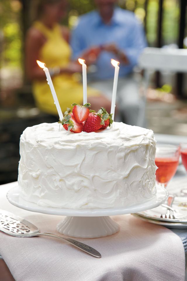 Strawberry Birthday Cake