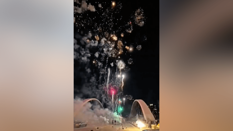 Video depicts 'safely coordinated' — but illegal — fireworks show on LA ...
