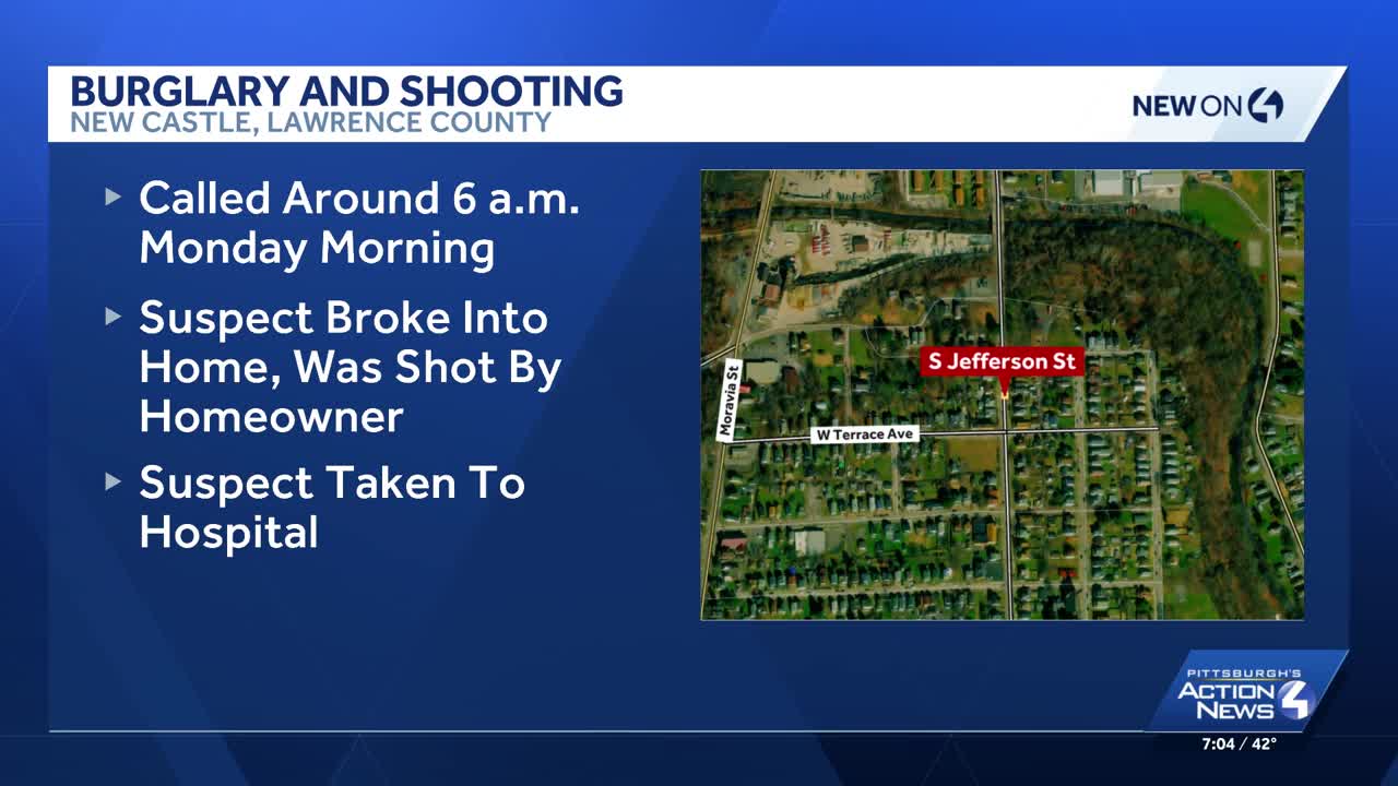 Police: Man who broke into home shot by homeowner in western Pa.