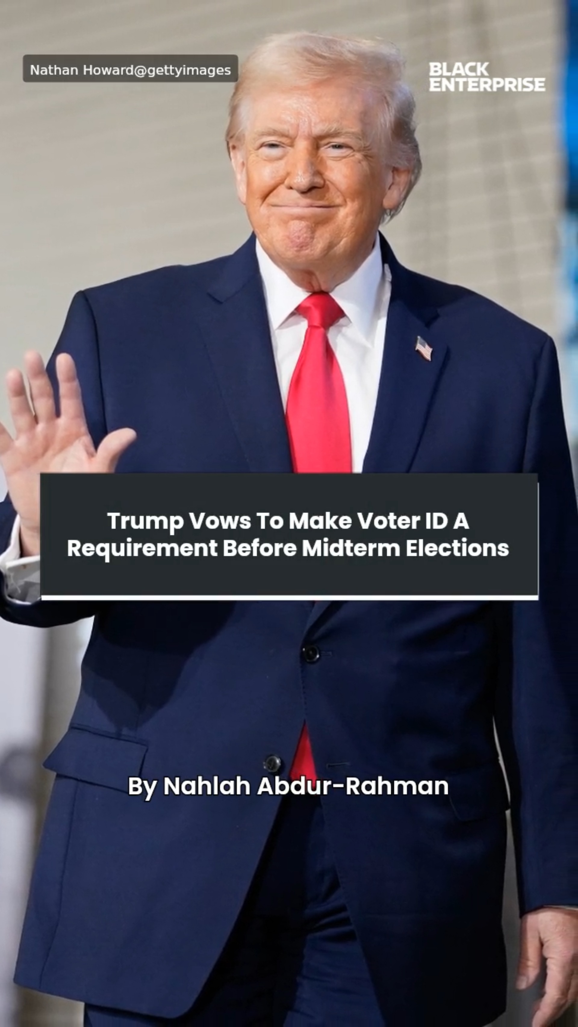 Trump vows to make voter ID a requirement before midterm elections