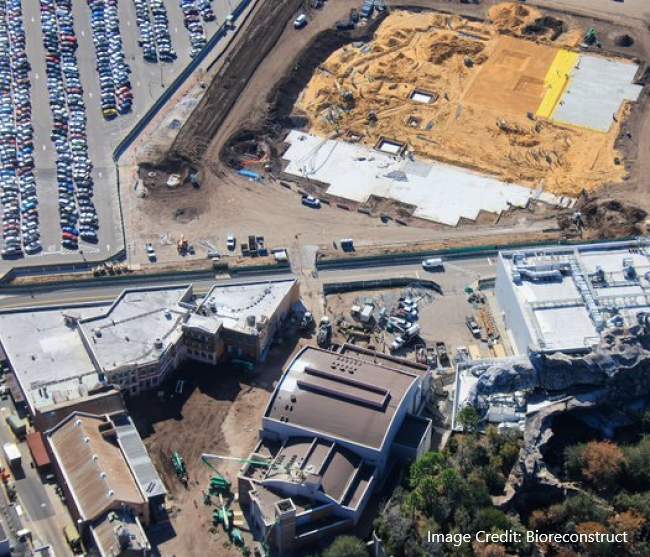 Monsters Inc. land construction progress at Disney's Animal Kingdom