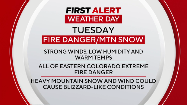 First Alert Weather: Critical fire danger, damaging winds and mountain ...