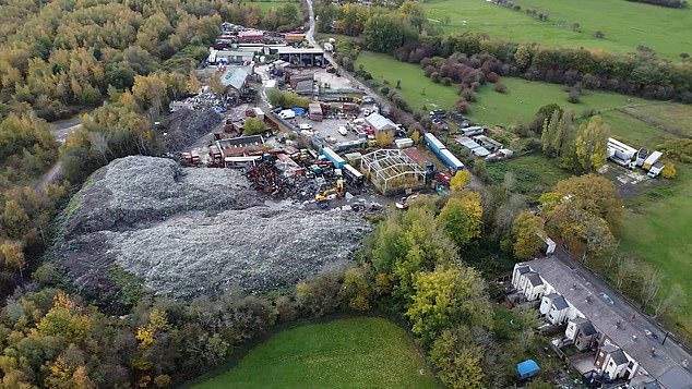 New activity at a huge illegal dump partly owned by King Charles - with ...