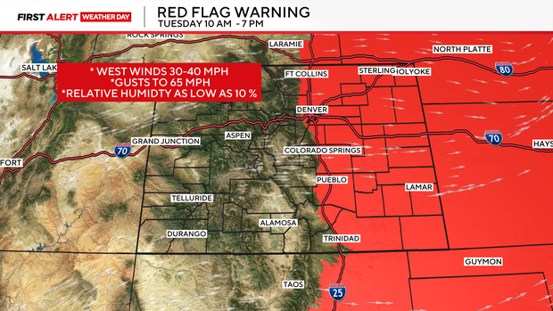 First Alert Weather: Critical fire danger, damaging winds and mountain ...