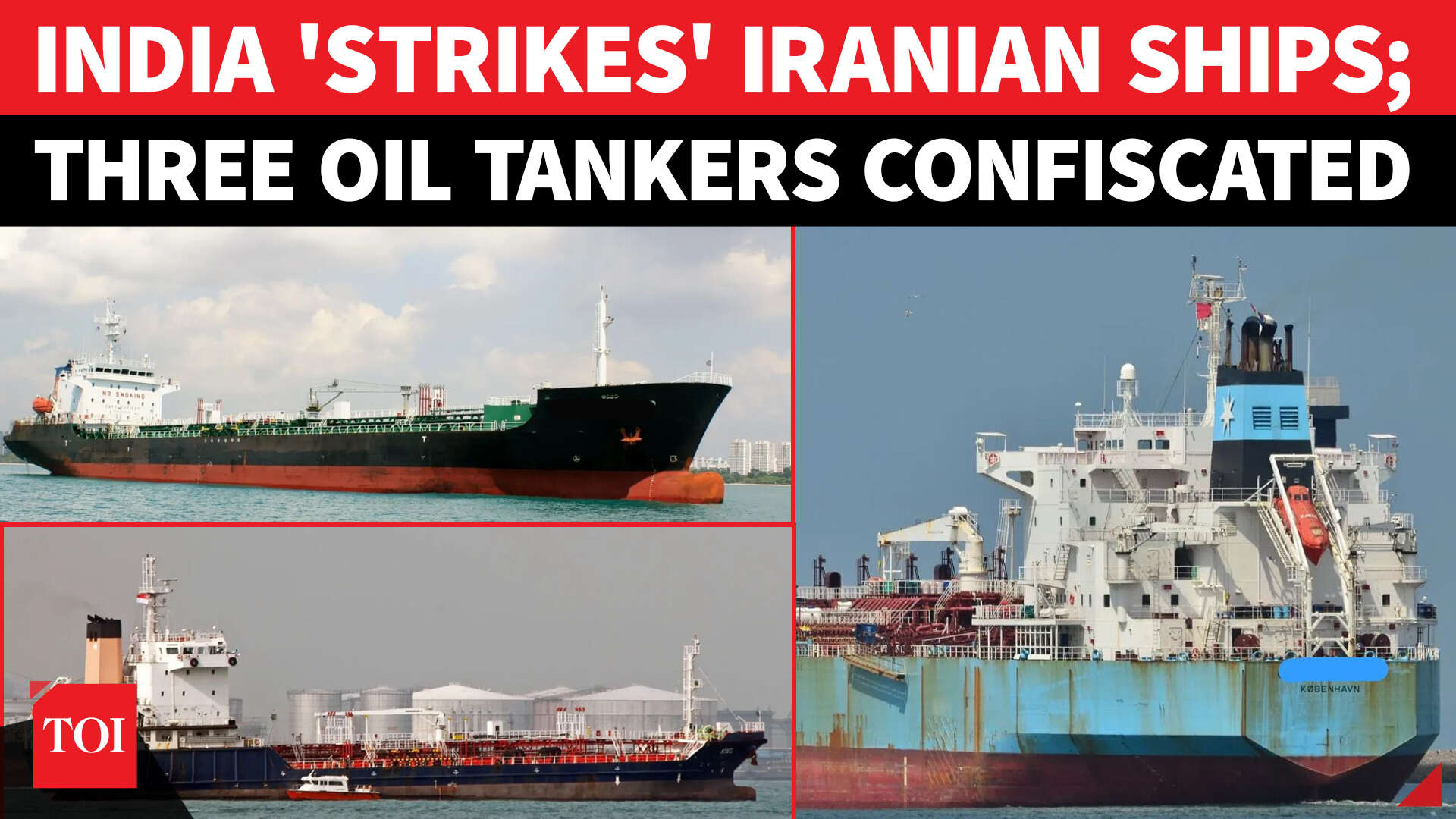 Indian Coast Guard seizes three Iranian oil tankers sanctioned by US ...