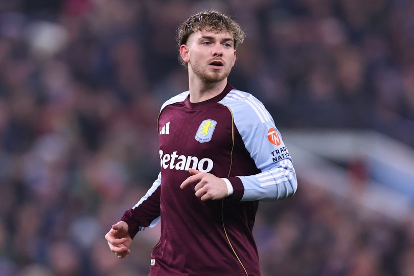 Harvey Elliott of Aston Villa during the UEFA Europa League 2025/26 League Phase MD8 match between Aston Villa FC and FC Salzburg