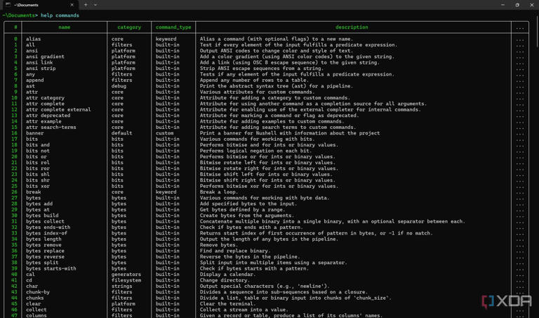 I started using a shell that treats my terminal like a spreadsheet, and ...